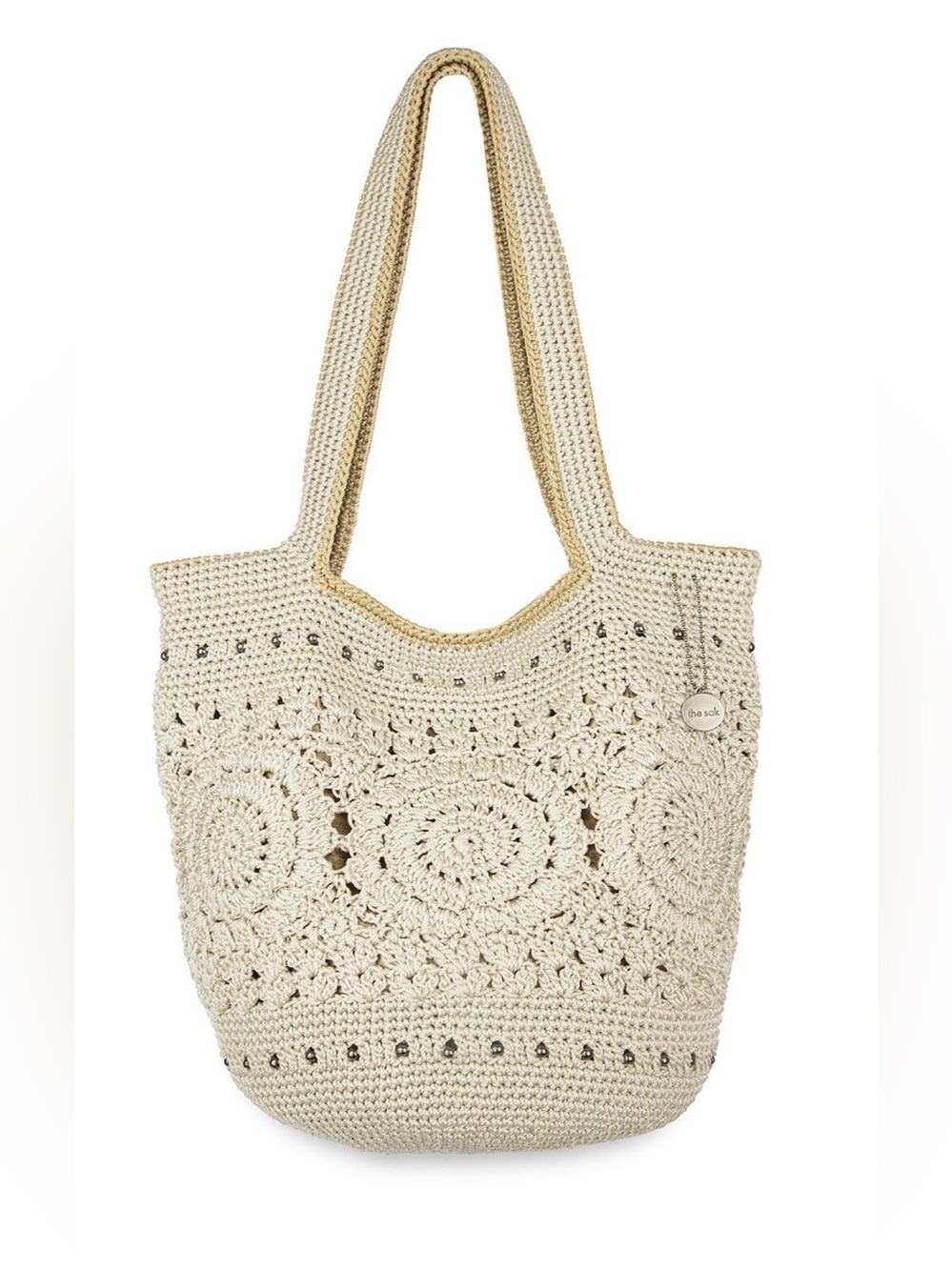 The Sak Cream Crochet Tote